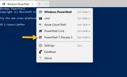 Add PowerShell 7 Preview Profile to Windows Terminal