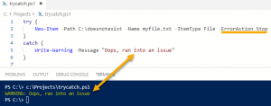 Mastering PowerShell Try Catch with Exception Messages | Jeff Brown Tech