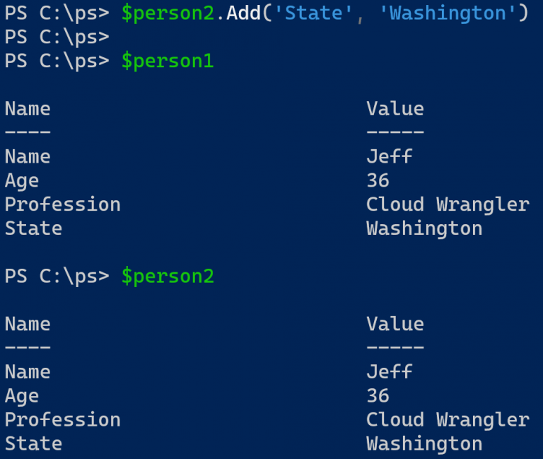 Copying PowerShell Hashtables the Right Way | Jeff Brown Tech