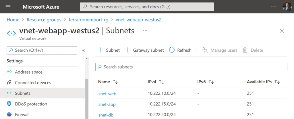 viewing azure resources