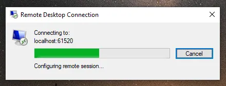 rdp connecting