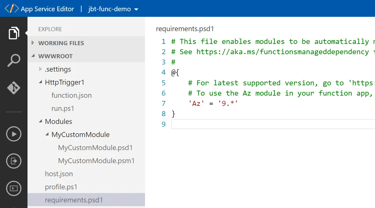 Read more about the article Azure Functions: Add a PowerShell Module